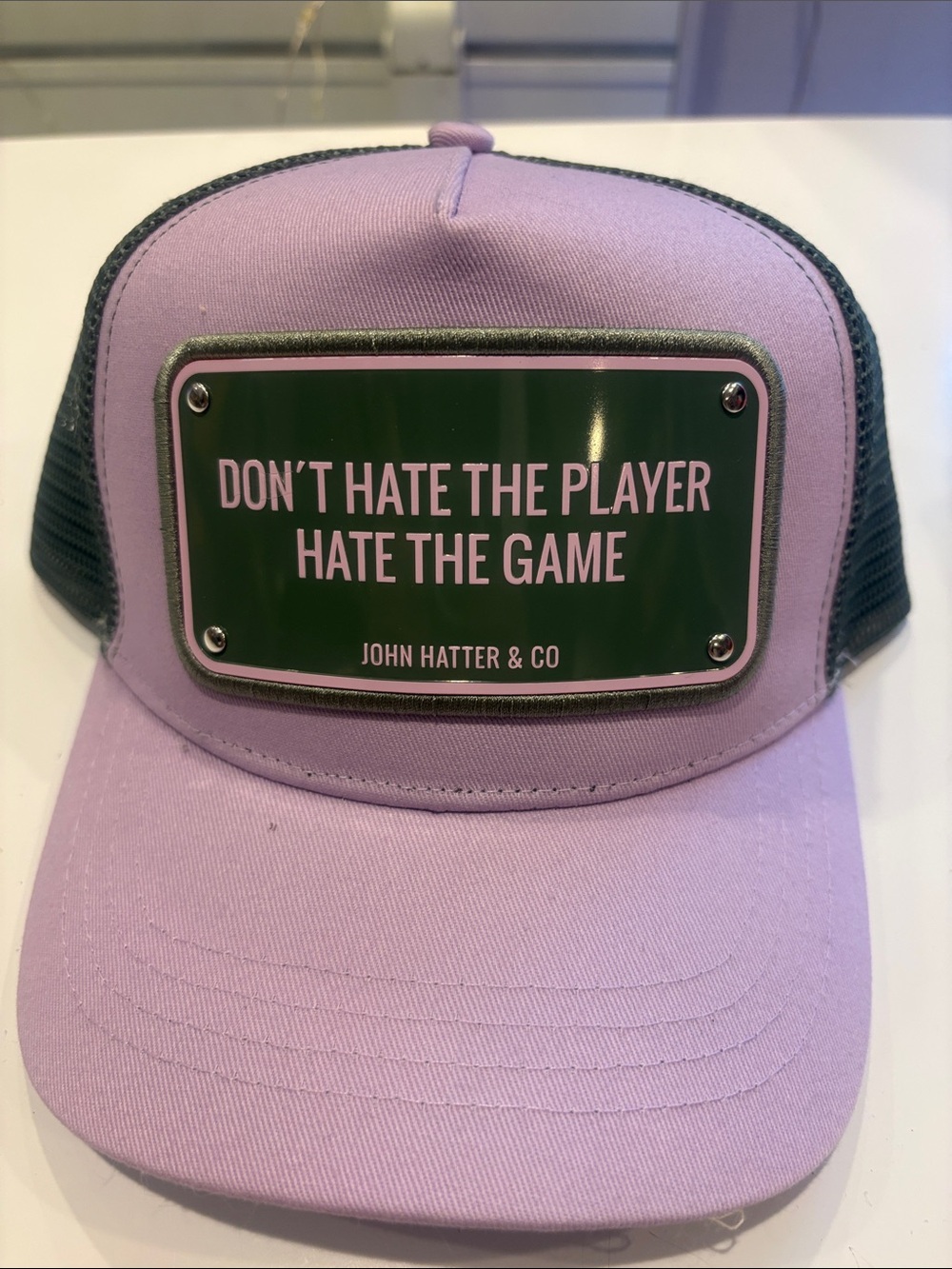 Lavender Trucker Hat - Don't Hate The Player